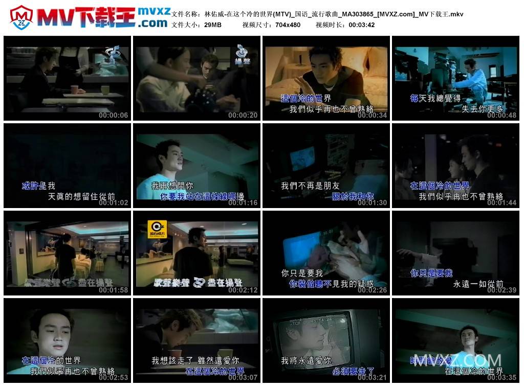 林佑威-在这个冷的世界(MTV)_国语_流行歌曲_MA303865